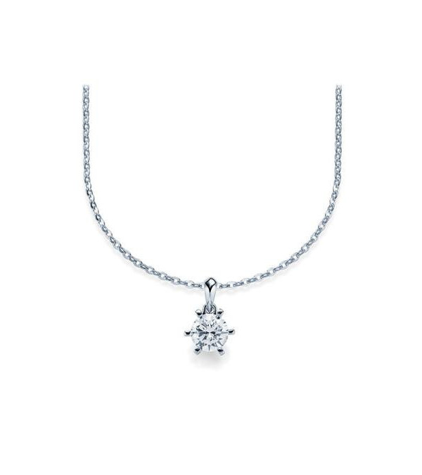 Colgante de oro o platino con diamante ético de laboratorio | Staring