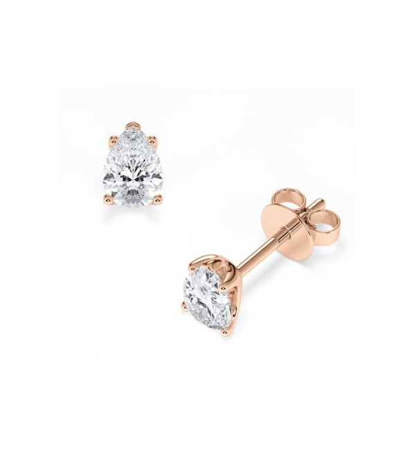 Aros económicos de oro blanco de 18 quilates con diamantes