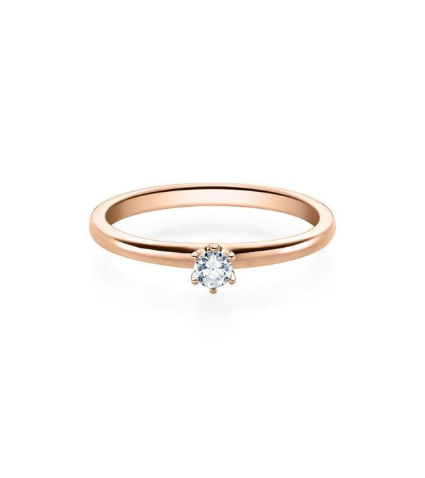 Anillo de compromiso en oro rosa muy económicos | Staring