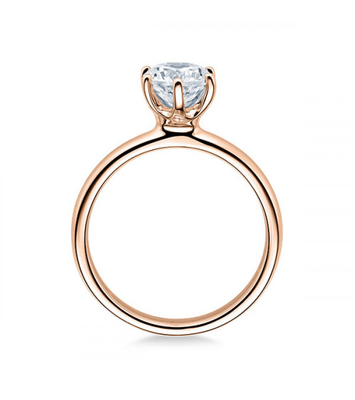 Anillo de compromiso en oro blanco barato de la mejor calidad alemana