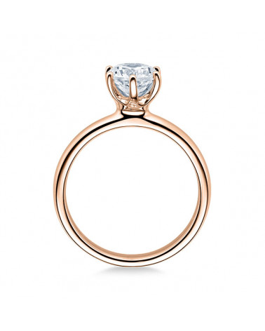 Anillo de compromiso en oro blanco barato de la mejor calidad alemana