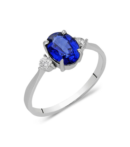 Anillos de compromiso de oro con esmeraldas y diamantes | Staring