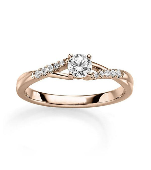 Anillos de compromiso en oro amarillo en Alicante | Staring