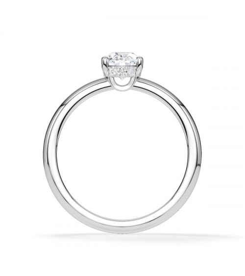 Lab-grown diamond solitaire engagement rings