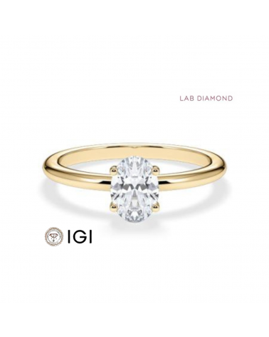 Lab-grown diamond solitaire engagement rings | Staring