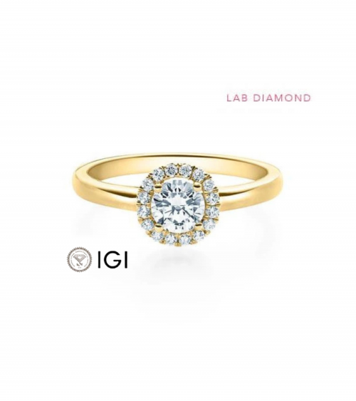 Anillo de compromiso con diamante de laboratorio en Madrid | Staring