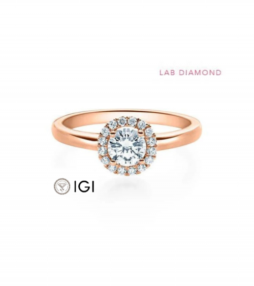 Anillo de compromiso con diamante de laboratorio en La Coruña | Staring