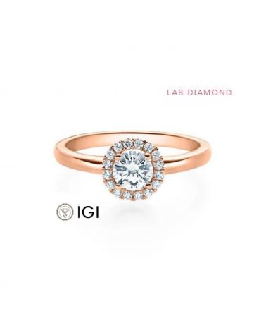 Anillo de compromiso con diamante de laboratorio en La Coruña | Staring