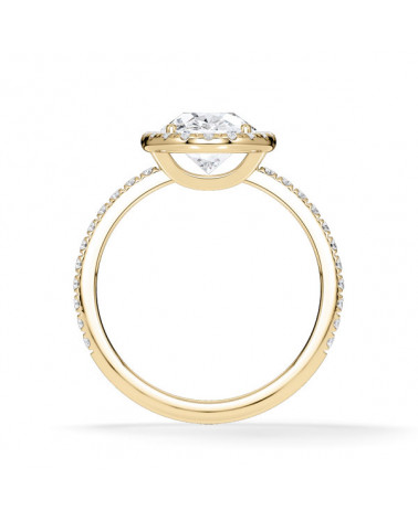 Anillos de pedida tipo halo  con diamantes de laboratorio | Staring