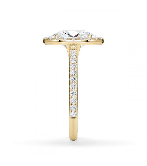 Anillos de pedida tipo halo  con diamantes de laboratorio | Staring