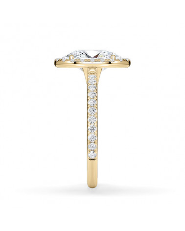 Anillos de pedida tipo halo  con diamantes de laboratorio | Staring