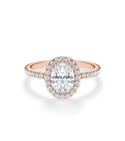 Anillos de pedida combinados con diamantes sintéticos | Staring