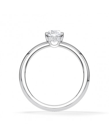 Lab-grown diamond solitaire engagement rings