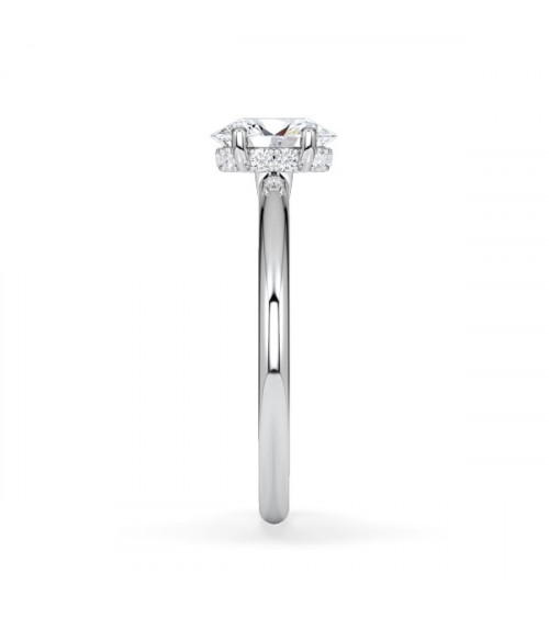 Anillos diamante oval de compromiso con lab diamond | Staring