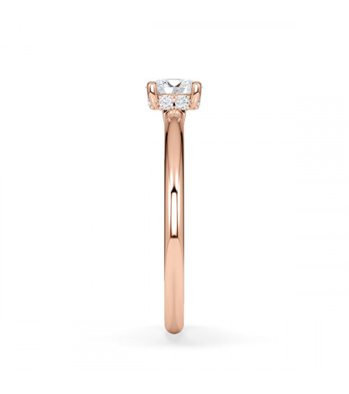 solitaire oval natural diamond engagement rings | Staring