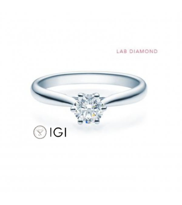 Anillo de compromiso con diamante artificial | Staring