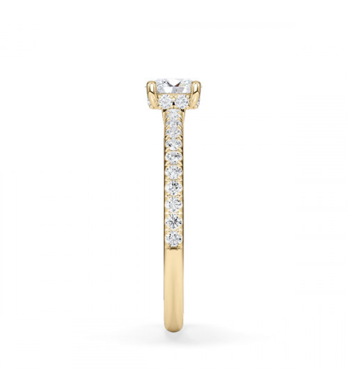 Anells de compromís amb diamants talla oval certificats | Staring