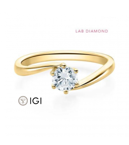 Anillo de pedida con diamante artificial en Barcelona | Staring