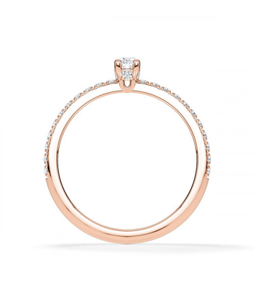 Oval-cut certified diamond engagement rings | Staring