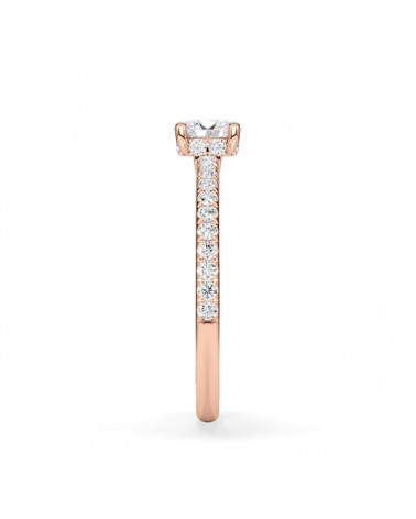 Oval-cut certified diamond engagement rings | Staring