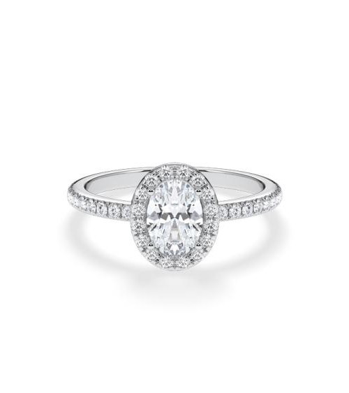 Halo engagement rings with natural diamonds | Staring