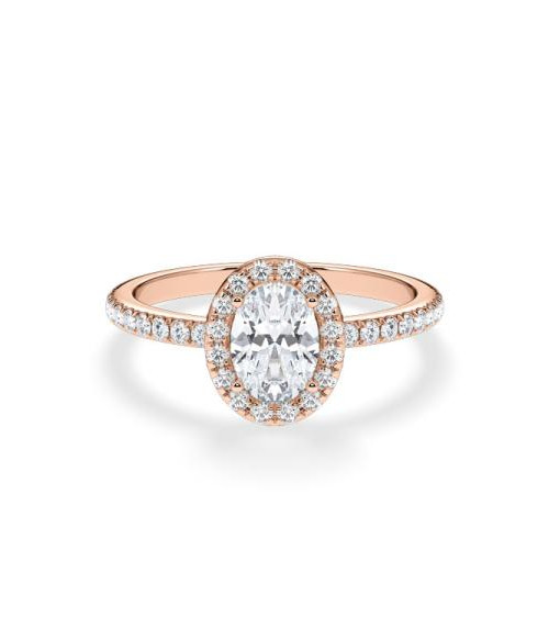 Anells de compromís en or rosa amb diamants naturals | Staring