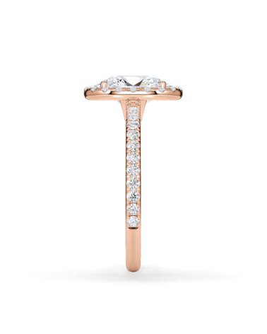 Anells de compromís en or rosa amb diamants naturals | Staring