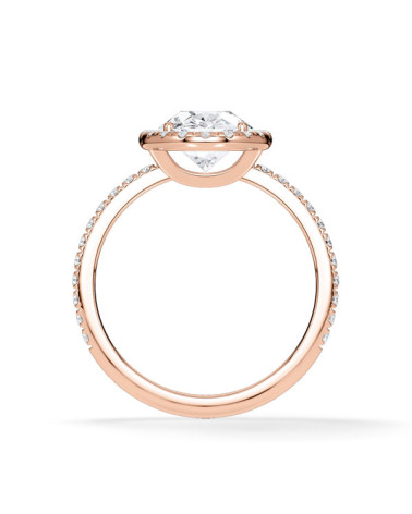 Anells de compromís en or rosa amb diamants naturals | Staring