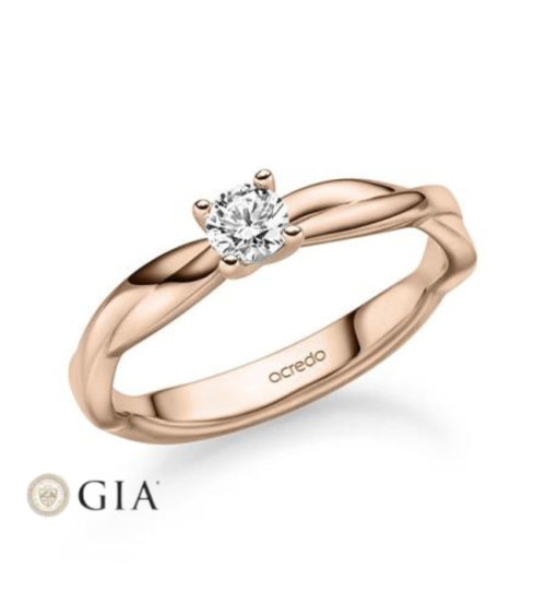 Unique pink gold engagement rings | Staring