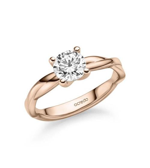 Unique pink gold engagement rings | Staring