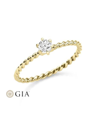 New exclusive collection of yellow gold engagement rings  | Staring