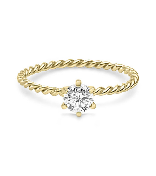 New exclusive collection of yellow gold engagement rings  | Staring