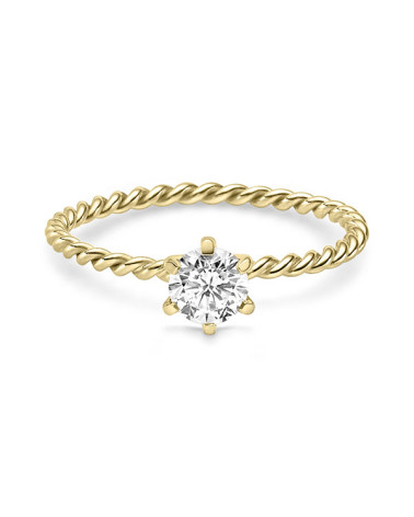 New exclusive collection of yellow gold engagement rings  | Staring