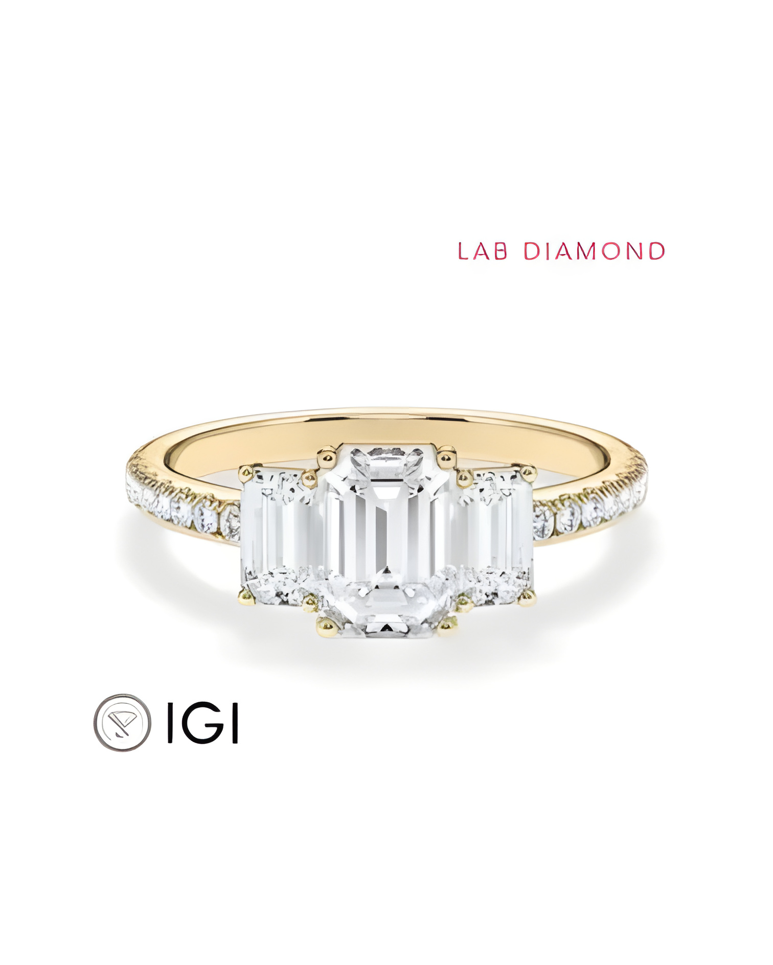 Anell de compromís d’o amb diferents talls , radiant, pear, oval | Staring