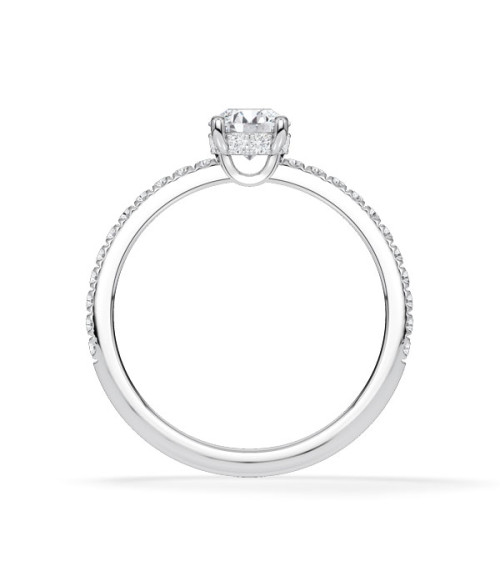 Pavé engagement rings with ethical lab-grown diamonds | Staring