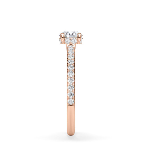 Anillos de compromiso pavé con diamantes de laboratorio | Staring