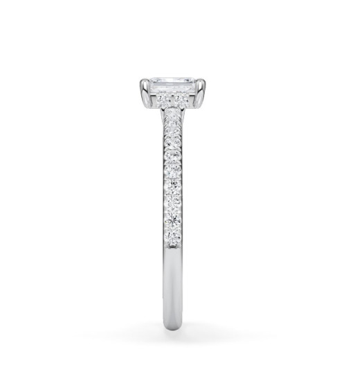 Anells de compromís pavé amb diamants ètics de laboratori | Staring