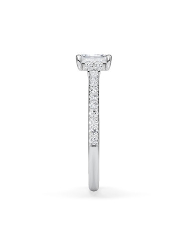 Anells de compromís pavé amb diamants ètics de laboratori | Staring