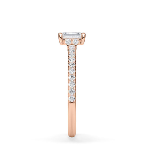 Anells de compromís pavé amb diamants ètics de laboratori | Staring