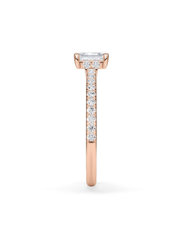 Anillos  en oro rosa pavé con lab diamond | Staring