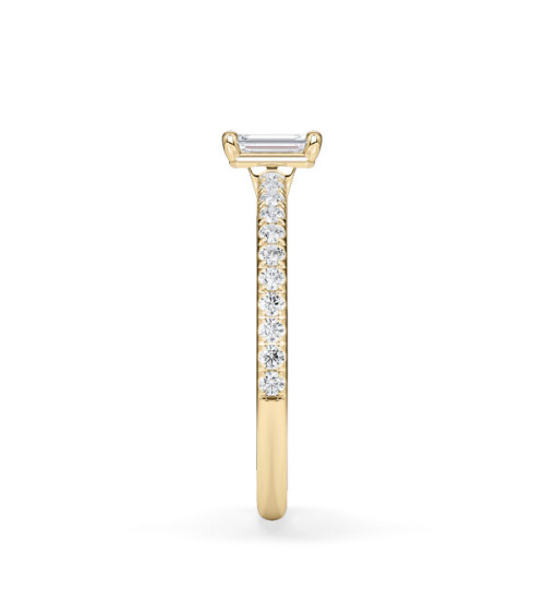 Anillos con corte esmeralda con lab diamond | Staring