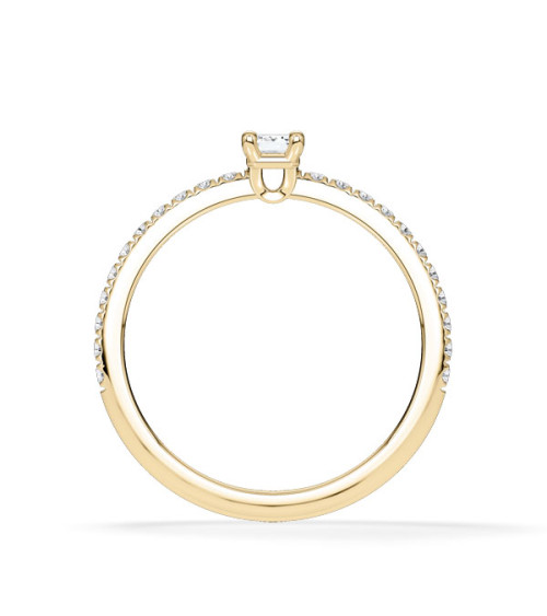 Anillos con corte esmeralda con lab diamond | Staring