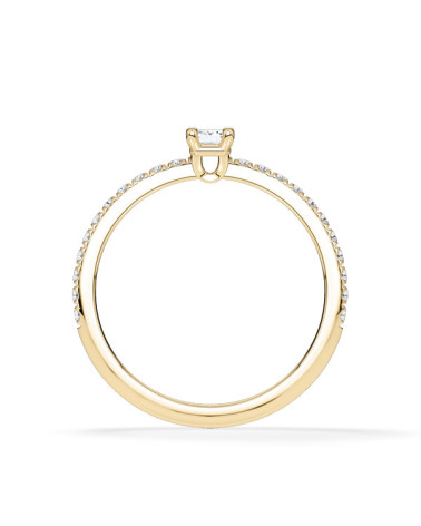 Anillos con corte esmeralda con lab diamond | Staring