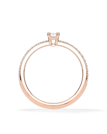 Combined Pavé engagement rings with lab-grown diamonds | Staring