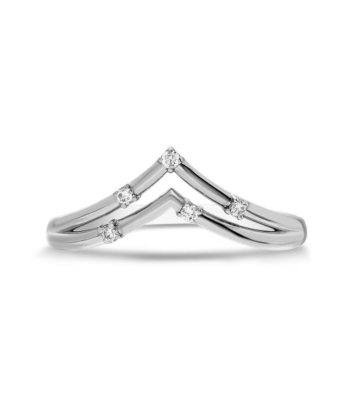 Anell d’or en forma de punta amb diamants | Staring