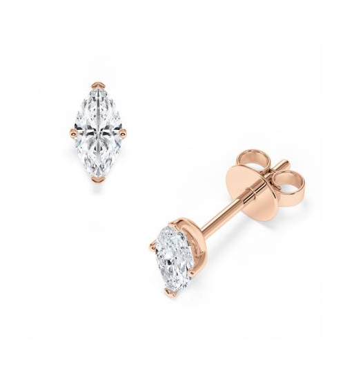 Pendientes marquesa en oro rosa Lab Diamond | Staring