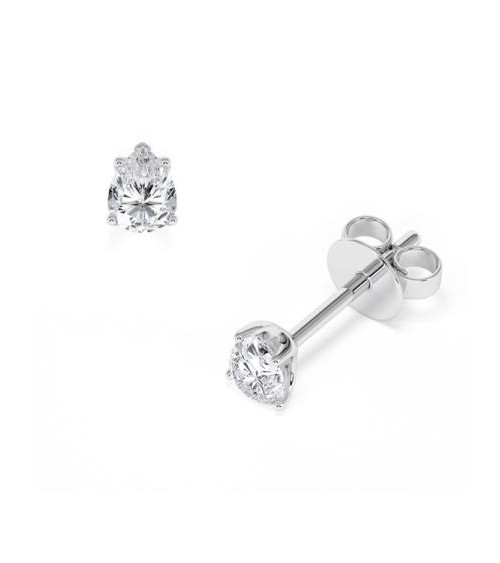 Pendientes en oro 18k o platino con diamantes naturales | Staring