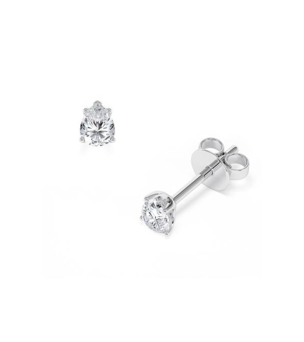 Pendientes en oro 18k o platino con diamantes laboratorio I Staring