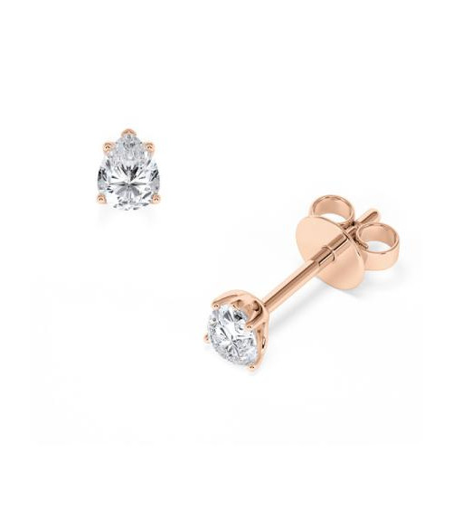Pendientes en oro 18k o platino con diamantes laboratorio I Staring