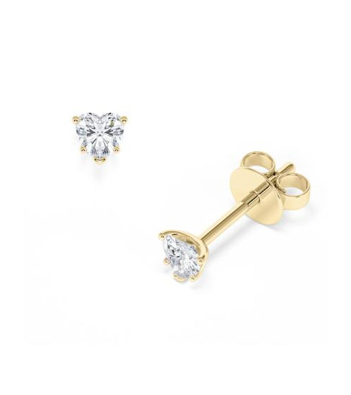 Pendientes Oval en oro o platino con diamantes laboratorio  I Staring